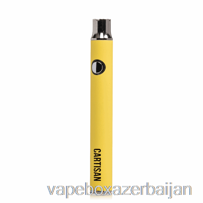 Vape Smoke Cartisan Button VV 350 510 Battery Yellow